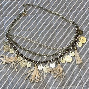 White House Black Market tassel necklace